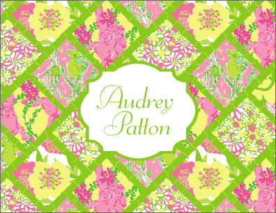 Bamboo Patch Foldover Note Cards