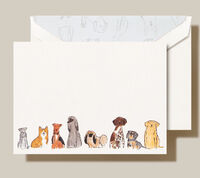 Dogs Boxed Folded Note Cards