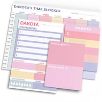 Pastel Time Blocking Planner Set