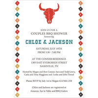 Colorful Steer Invitations