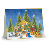Creche Scene Folded Holiday Cards