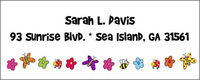 Bugs and Flowers Return Address Labels