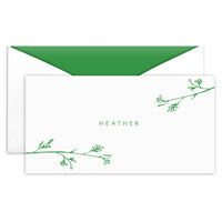 Sketched Branches Folded Monarch Cards