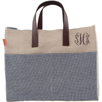 Personalized Jute Book Tote