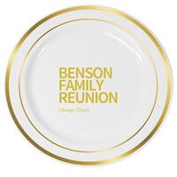 Create Your Own Headline Premium Banded Plastic Plates