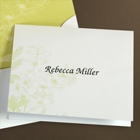 Green Botanicals Foldover Note Cards