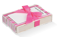 Candy Stripe Memo Sheets with Acrylic Holder