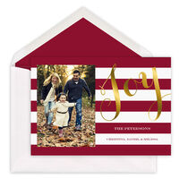 Striped Joy Photo Cards