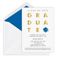 Graduate Foil Invitations