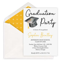 Graduation Hat Invitations