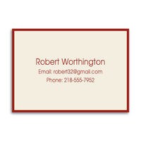 Claret Border Calling Cards