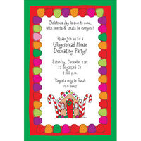 Gingerbread House Invitations