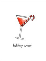 Candy Cane Cocktail Holiday Note Cards