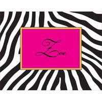 Zebra Black Note Cards
