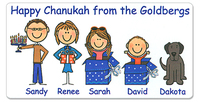 Hannukah Family Gift Stickers