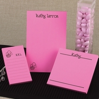 Larson Notepad Set shown with your Choice of Motif