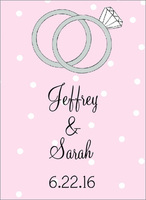 2 Wedding Rings Gift Stickers