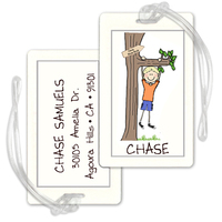 Hanging Out Luggage Tags