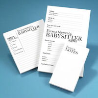 Babysitter Notepad Set
