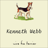 Wire Fox Terrier Gift Tag on Recycled Stock or Vinyl Label