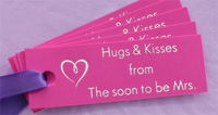 Design Your Own Hot Pink Neon Favor Tag