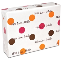 Fall Dots Personalized Gift Wrap