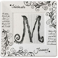Name Art Pottery Monogram Wedding Platter