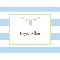Boy Clothes Line Note Cards