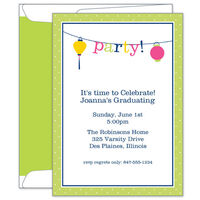 Banner Party Lanterns Invitations