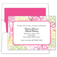 Chelsea Floral Pink Invitations