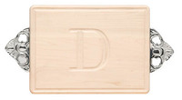 Maple Wiltshire Monogrammed 9 x 12 inch Cutting Board with Handles