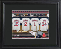 Boston Red Sox Locker Room Photo
