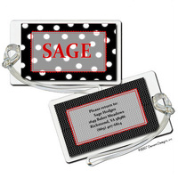 Black and Grey Luggage Tags