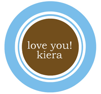Kiera Round Gift Stickers