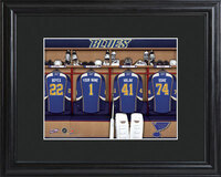 NHL St. Louis Blues Locker Room Photo