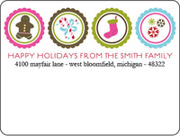 Holiday Medallions Shipping Labels