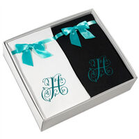 Single Letter Monogram Guest Towel Gift Set in Choice of Colors