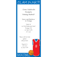 Slam Dunk Basketball Invitations