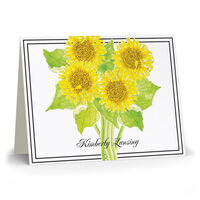 Sunflowers Folded Note Cards