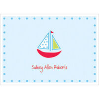 Sailing Boy Foldover Note Cards