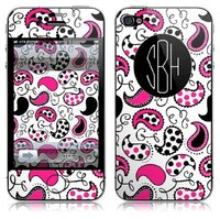 Black and Pink Paisley Tech Skin