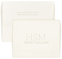 Franklin Initial Foldover Note Cards