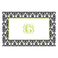 White with Black Madison Placemats