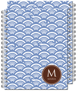Blue Waves Spiral Notebook