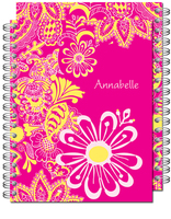 Pink Paisley Spiral Notebook