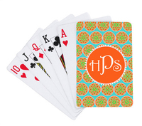 Turquoise and Orange Prep Playing Cards