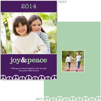 Joy and Peace Photo Holiday Cards