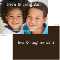 Love and Laughter Photo Holiday Cards