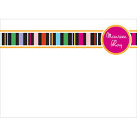 Colorful Stripe Flat Note Cards