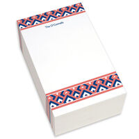 Navy and Coral Chunky Notepads